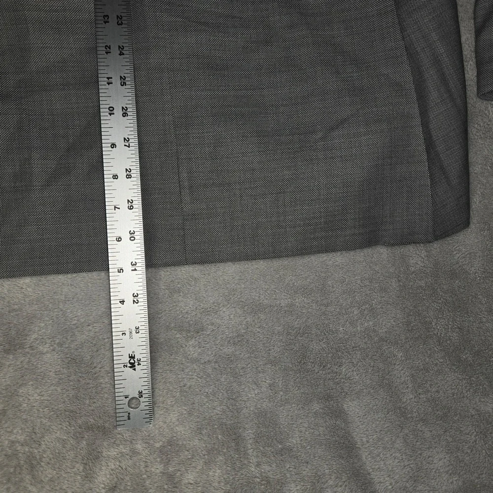 Canali Impeccabile Grey Wool Blazer Sport Coat Mens 58 R IT 48 R Made in Italy - Picture 10 of 12